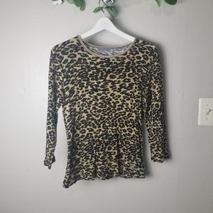 Oleg Cassini Sport leopard print  thermal …